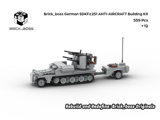 Brick_boss German SDKFZ-251 ANTI-AIRCRAFT